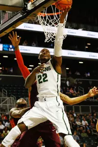 Branden Dawson had a double-double with 12 points and 10 boards.