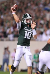 Quarterback Andrew Maxwell is one of 18 seniors who will make their final appearance in Spartan Stadium Saturday against Minnesota.