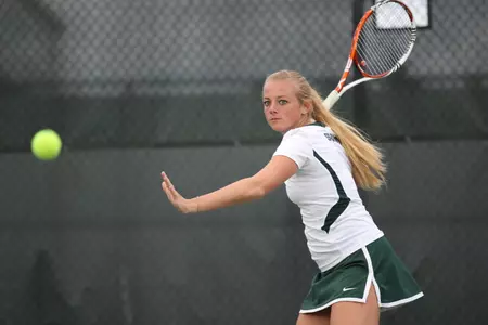Gruber has tallied a 4-2 doubles record during the fall schedule.