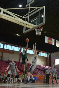 Senior Klarissa Bell and the Spartans face Colgate for the first time in program history on Sunday.