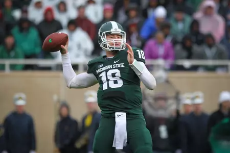 Sophomore quarterback Connor Cook will make his first career appearances against the Buckeyes on Saturday in the Big Ten Championship Game.