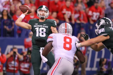Sophomore quarterback Connor Cook earned MVP honors in the Big Ten Championship game.