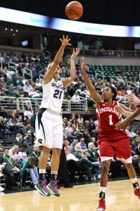 Junior Klarissa Bell scored a game-high 16 points on her birthday.