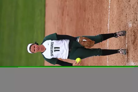 Dani Goranson pitched the first complete game of her career, striking out two batters.