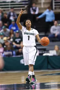 Senior Jasmine Thomas went 9-for-15 from the field for a career-high 21 points Saturday at Michigan.