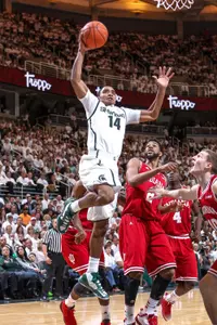 Gary Harris scored 19 points, but MSU fell short against Indiana.