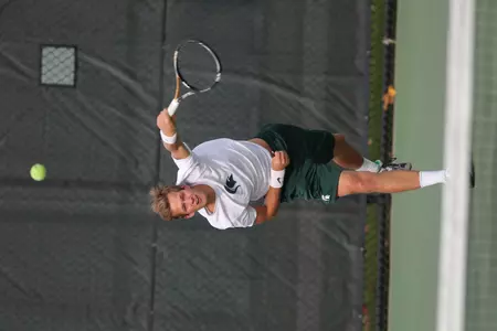 Sophomore Gijs Linders earned victories at No. 2 doubles and No. 4 singles against Ball State.