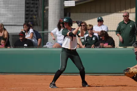 Senior Jenny Ramsaier picked up three RBIs for MSU in the shut out victory against St. Bonaventure.