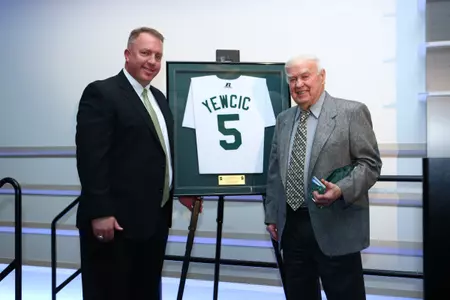 Tom Yewcic was honored at Sunday's First Pitch Dinner as the 2013 Michigan State Baseball Distinguished Alumnus of the Year.