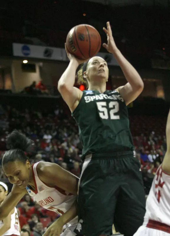 Sophomore Becca Mills tied for the team lead with 12 points Monday night.
