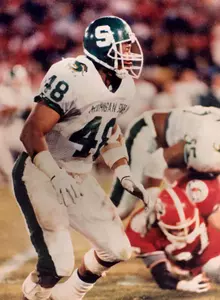 In 1989, Percy Snow became first player in college football history to win both the Butkus Award (top linebacker) and the Lombardi Award (top lineman) in the same year.