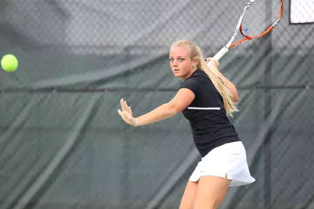 Julianne Gruber and Emily Meyers have paired up for wins in their last three doubles matches.