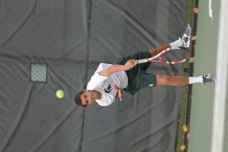 Sophomore Harry Jadun earned the lone point for the Spartans, defeating Constantin Christ in the No. 5 slot.