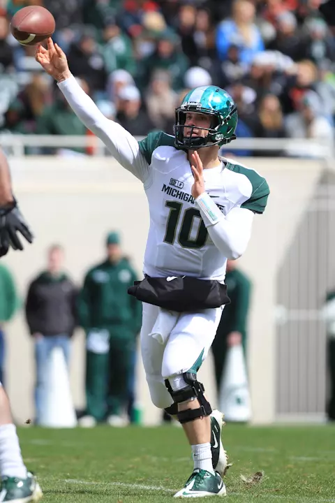Andrew Maxwell threw the game-winning 46-yard touchdown pass to AJ Troup with 4:34 remaining in the fourth quarter.