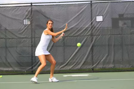 Junior Marina Bohrer has notched a 14-10 record at the NO. 1 spot this season.