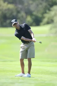 Senior Dave Ellis had the low round for MSU today with a 75 and ended up 25th for the weekend.