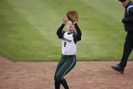 Senior Jayme O'Bryant scored the lone for the Spartans in the final game of the series against Purdue.