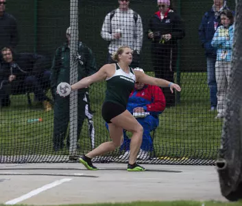 Making her fourth trip the NCAA Preliminary Round, Beth Rohl is the the top-seeded Spartan ranked No. 1 in the discus and 16th in the hammer.