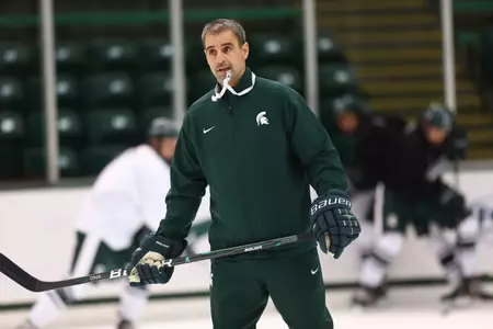 Tom Anastos leads the Spartans into the inaugural Big Ten hockey season