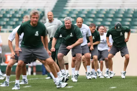 Michigan State held its annual Spartan Football Fantasy Camp earlier this week in Spartan Stadium.