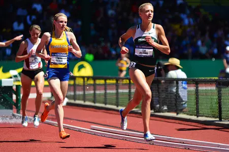 Leah O'Connor finished fifth overall in the 3,000-meter steeplechase to earn first-team All-American honors.