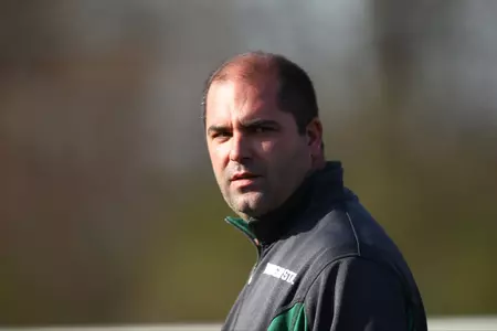 Head coach Damon Rensing prepares for his fifth season leading the Spartans.