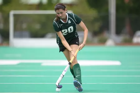 Senior captain Kristen Henn leads Spartans to 2-1 victory