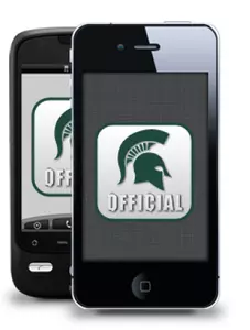 The application can be downloaded on your phone via the App Store or Google Play Store by searching for "Michigan State Spartans."