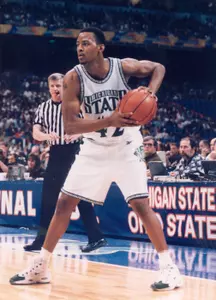 Morris Peterson was part of three Big Ten championship teams and a member of MSU's 2000 NCAA Championship squad.