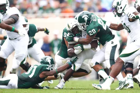 Michigan State's defense ranks among the FBS Top 10 in six statistical categories, including No. 1 in total defense and pass efficiency defense.