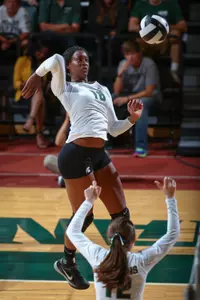 Alexis Mathews had her 500th career block