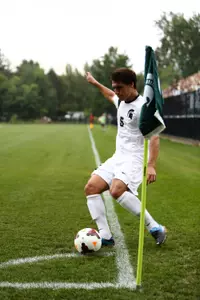 Ryan Thelen's corner kick goal was the first of his career.