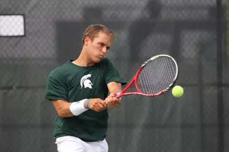 Lied, the Big Ten Men's Tennis Athlete of the Week, and his Spartans will face Notre Dame on Sunday.