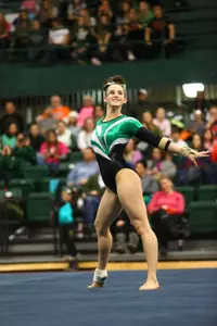 Freshman Elena Lagoski debuted with a 9.9 on floor, good for ninth in the nation.