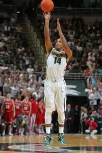 Gary Harris and teammate Keith Appling are candidates for the Oscar Roberston Trophy.