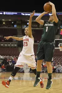 Freshman Tori Jankoska tied her season-high with 25 points, including 5-for-7 frrom 3-point, today at Ohio State.