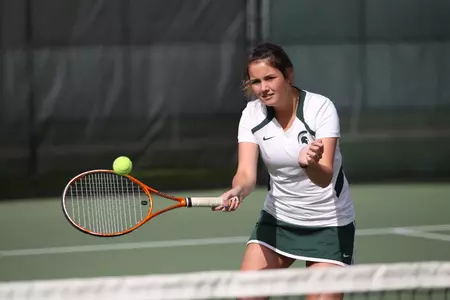 Hager posted a 1-3 singles record during the fall schedule.
