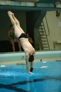 Brennan LaBar won both men's diving events on Friday night