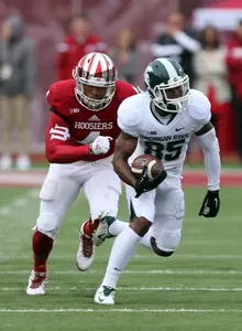 Macgarrett Kings and the Spartans scored 42 unanswered points in the victory over Indiana.