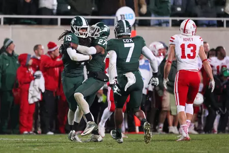 Trae Waynes' second interception came with 30 seconds left and iced MSU's 27-22 victory over No. 19 Nebraska.