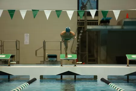 Nate Weeks helped MSU win the 400 medley relay on Saturday afternoon