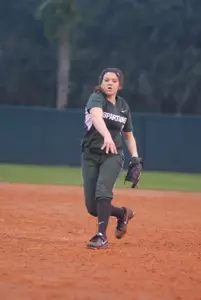 Valerie Kaff threw 2 1/3 innings in relief against SIUE