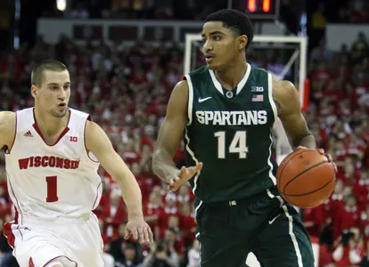Gary Harris scored 21 points versus Michigan.