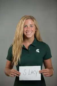 Shelby Lacy earned a win for the Spartans in the 100 breaststroke.