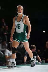 Garth Yenter's win at 133 pounds clinched the dual win for the Spartans over Indiana on Sunday afternoon.