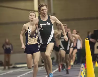 Caleb Rhynard set a new MSU record in the 3,000-meter to win a Big Ten bronze medal.