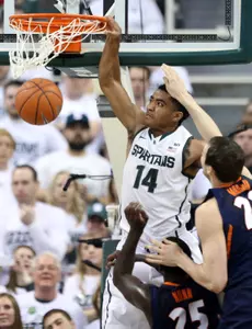 Gary Harris scored 19 points versus Illinois.