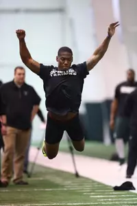Darqueze Dennard's broad jump of 11' 2
