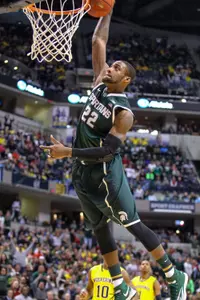 No. 4 seed Michigan State opens the NCAA Tournament against No. 13 Delaware on Thursday.