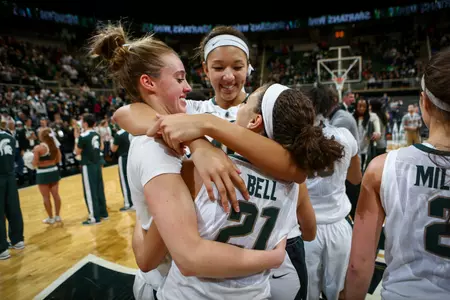 Annalise Pickrel, Madison Williams and Klarissa Bell became the first Spartans to win two Big Ten titles.